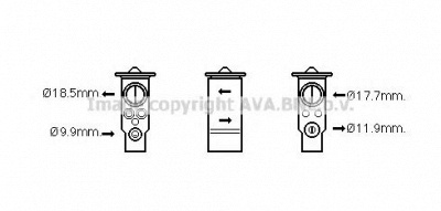 AVA QUALITY COOLING vo1171 -  Расширительный клапан, кондиционер